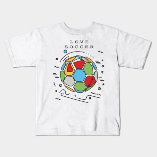 Love Soccer Kids T-Shirt